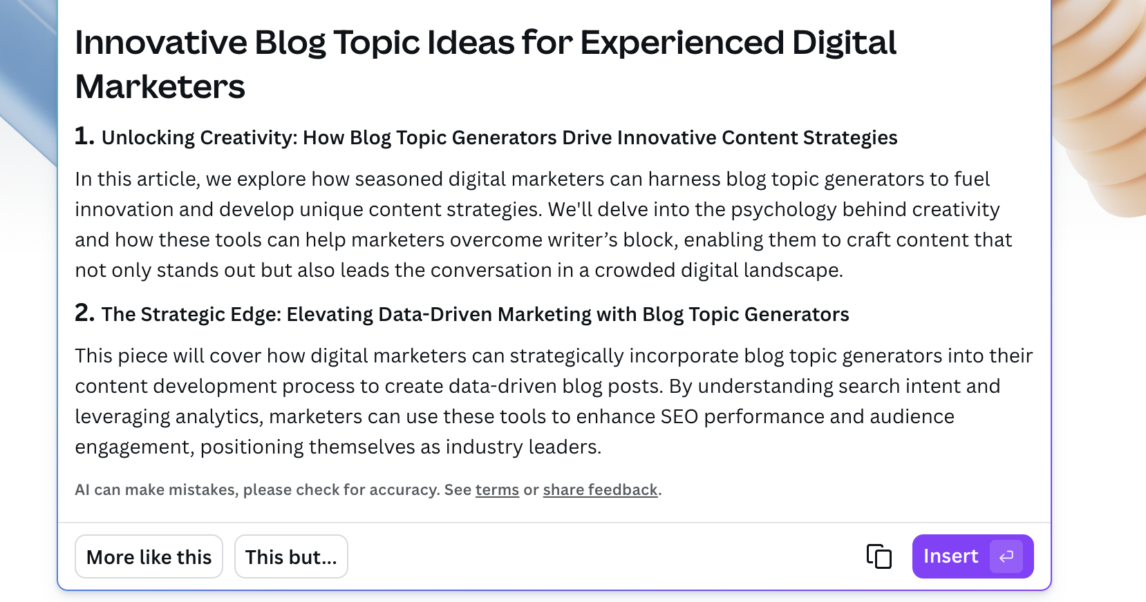 blog topic generator canva