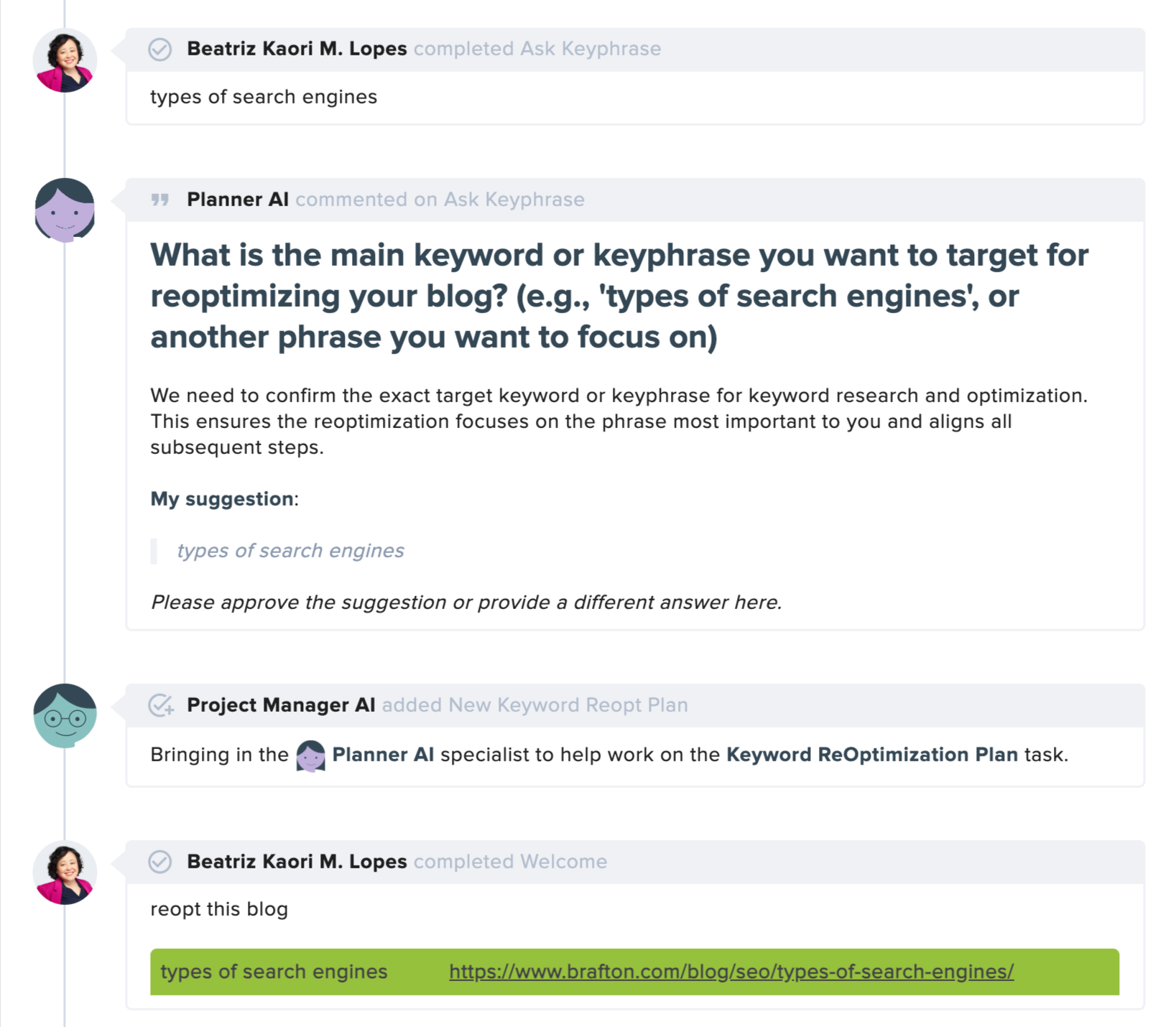 3 Ways I Used contentmarketing.ai This Summer screenshot picking a keyword