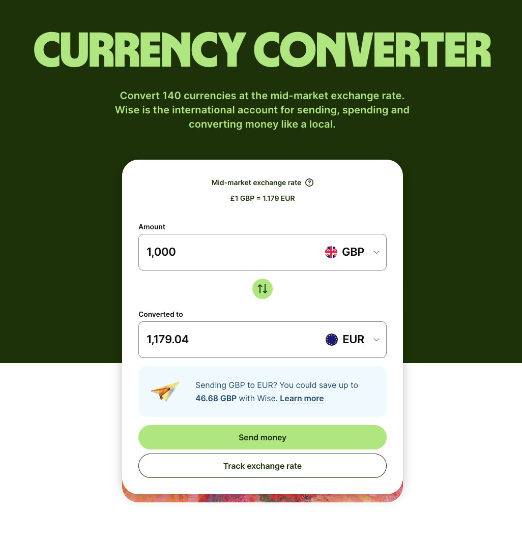 Programmatic SEO currency converter